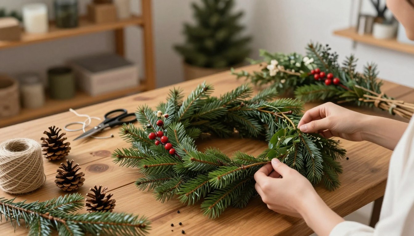 Jak zrobić girlandę ze świerku