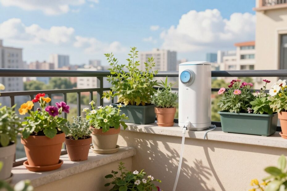 Automatyczne podlewanie na balkonie