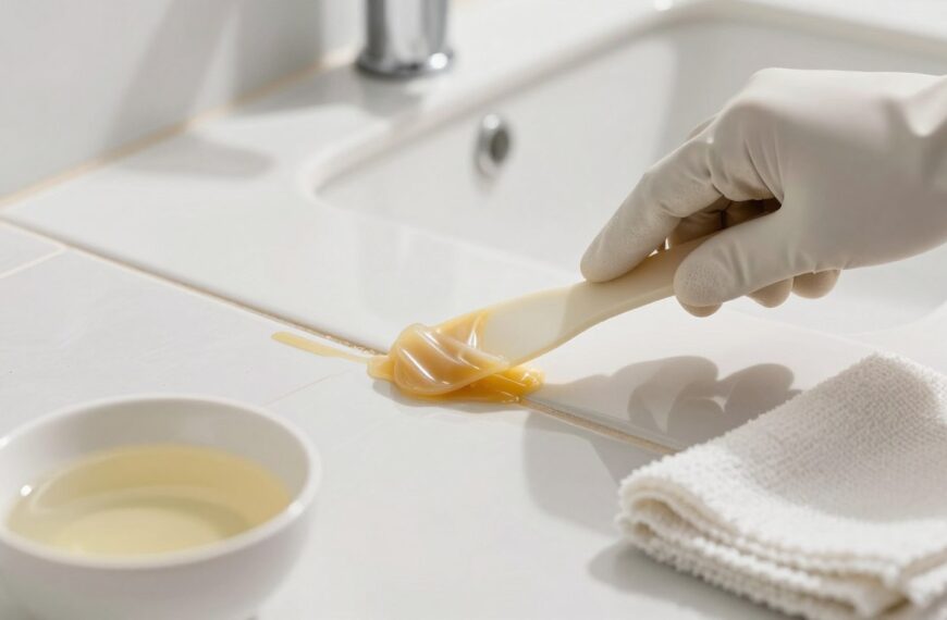 Czym zmyć silikon z płytek