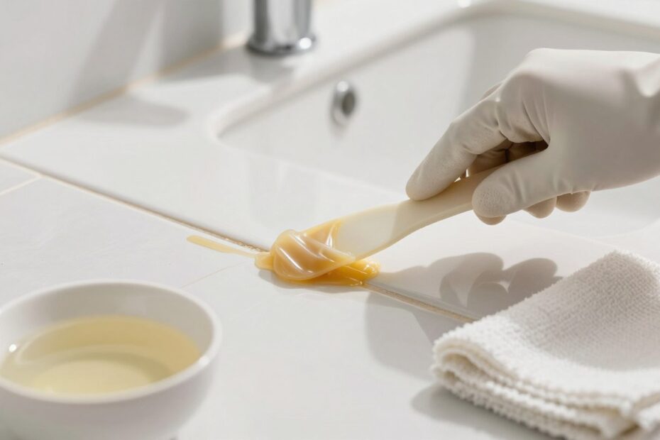 Czym zmyć silikon z płytek