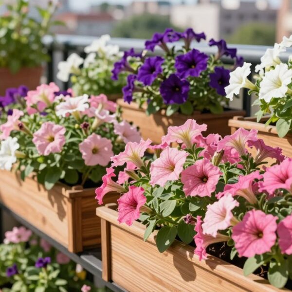 Jak sadzić petunie w skrzynkach