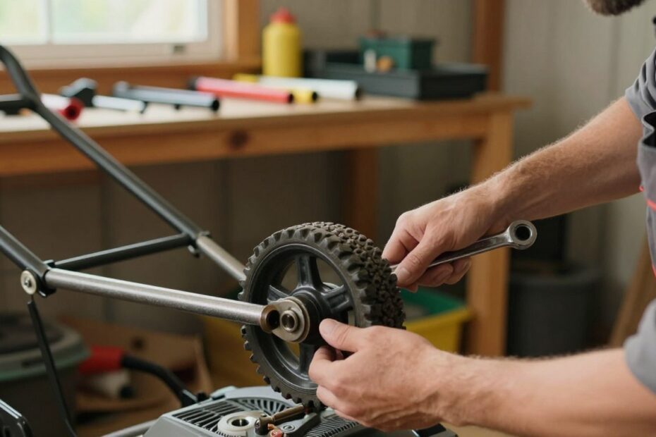 Jak zdjąć koło w kosiarce