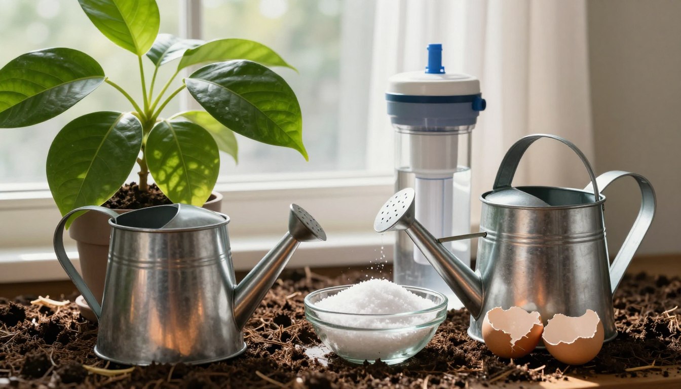 Jak zmiękczyć wodę do podlewania roślin