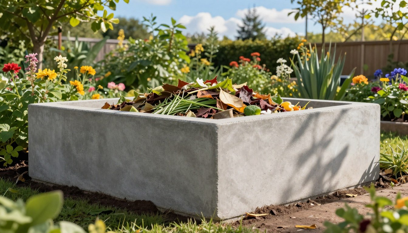 Jak zrobić kompostownik z płyt betonowych