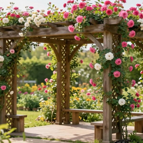 Jak zrobić pergolę na róże, by była stabilna i efektownie eksponowała pnącza