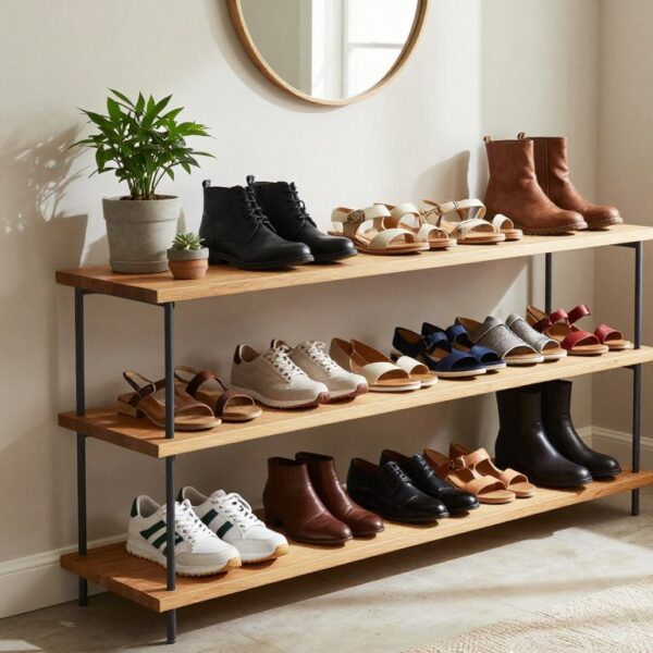 Jak zrobić półkę na buty, która pomoże uporządkować przedpokój