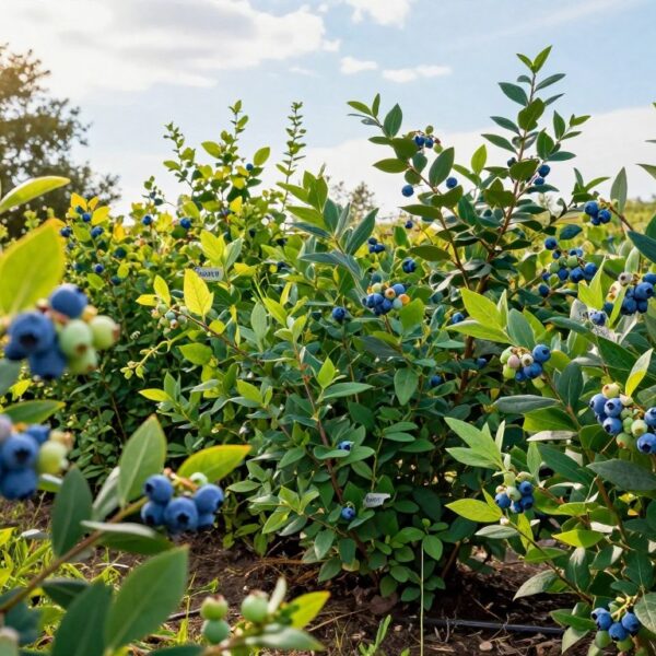 Jakie odmiany borówki sadzić obok siebie, aby poprawić plonowanie