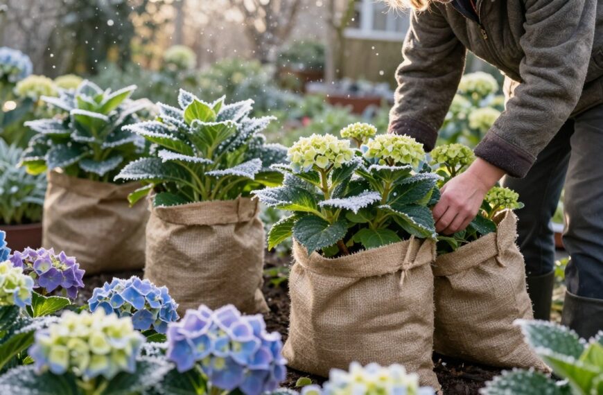 Kiedy okrywać hortensje ogrodowe