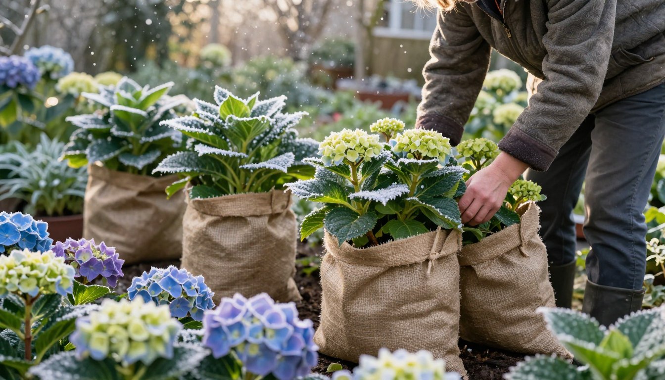 Kiedy okrywać hortensje ogrodowe
