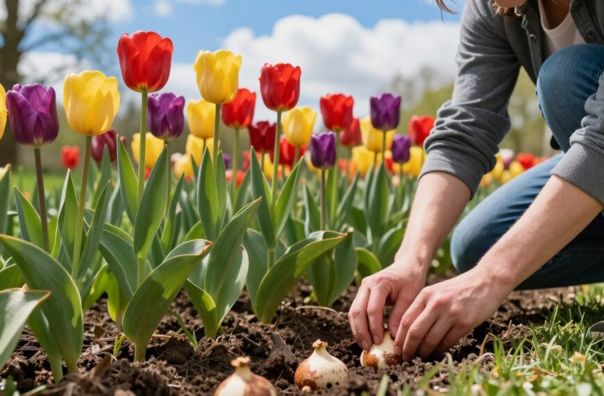 Jak głęboko sadzić tulipany