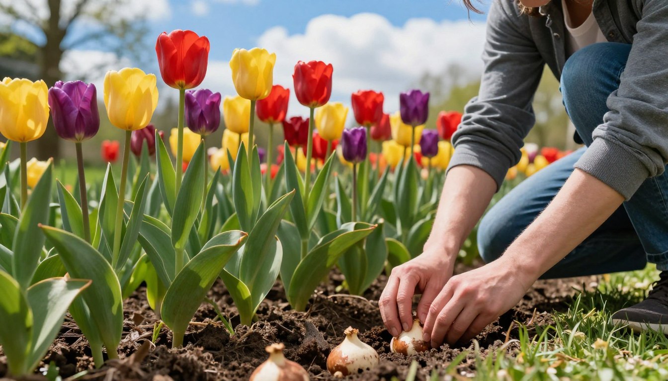 Jak głęboko sadzić tulipany